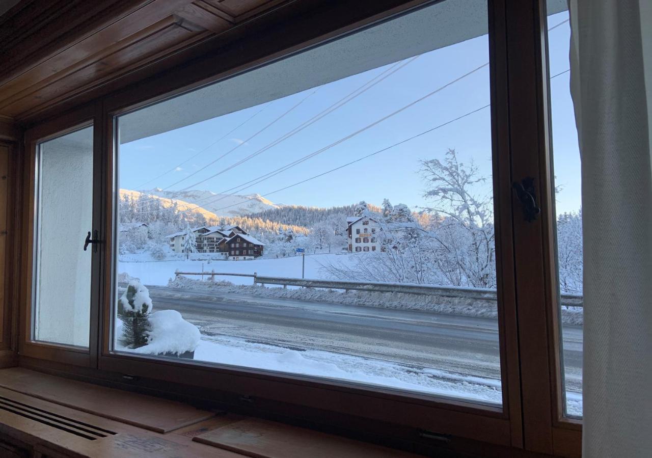 Waldheim Pension Laax Wohnung Exteriér fotografie